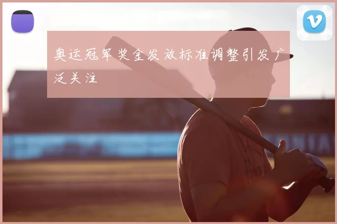 奥运冠军奖金发放标准调整引发广泛关注