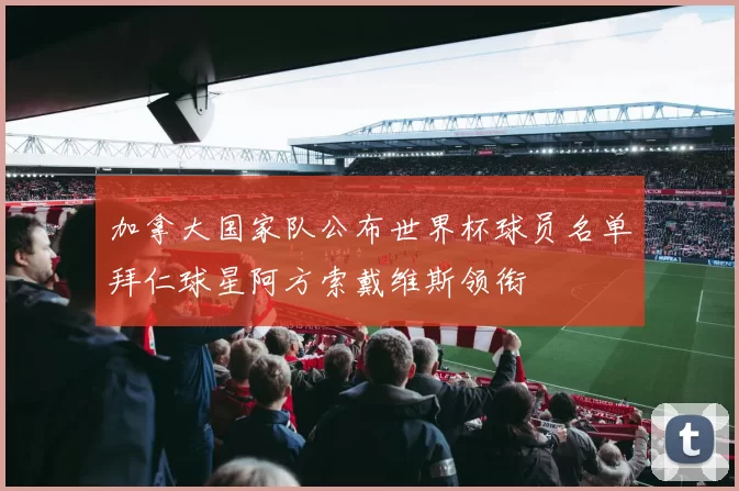 加拿大国家队公布世界杯球员名单拜仁球星阿方索戴维斯领衔