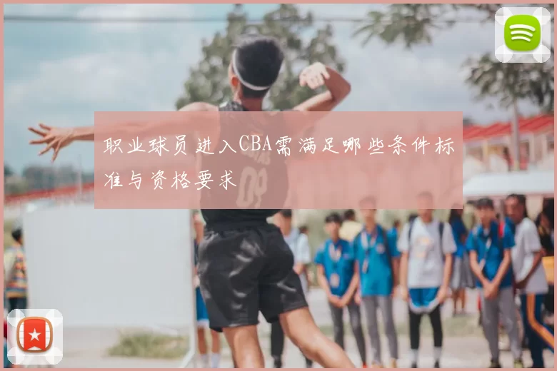 职业球员进入CBA需满足哪些条件标准与资格要求